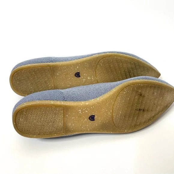 Rothy’sSomething Blue The Point Size 8.5 Pointed Toe Sparkle Blue Flats
